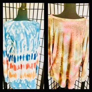 Bright and Colorful Tye-dye tops